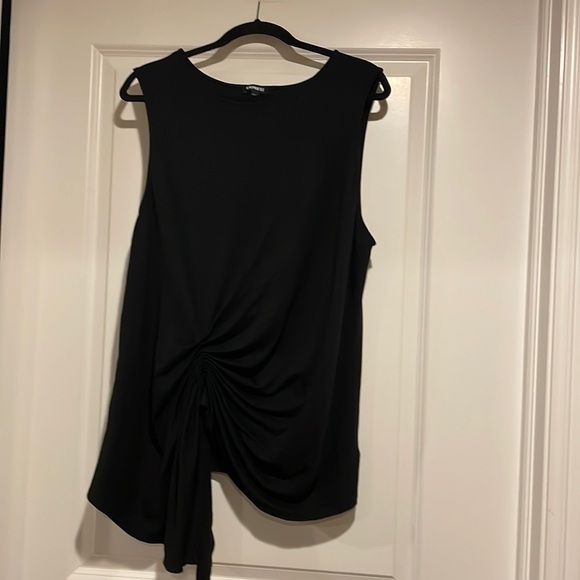 Express Tops - EUC Express women’s black gathered waist sleeveless top XL​​​